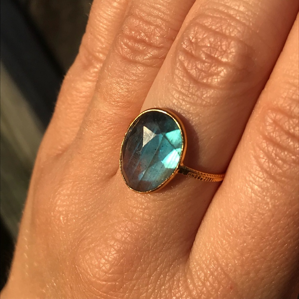 Genuine Labradorite ring - Picture 5 of 5